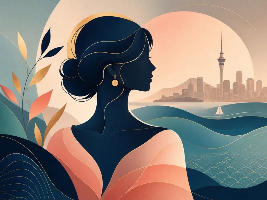 Abstract illustration representing Auckland sugar babies
